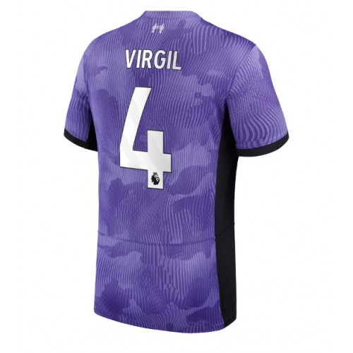 Fotballdrakt Herre Liverpool Virgil van Dijk #4 Tredjedrakt 2023-24 Kortermet